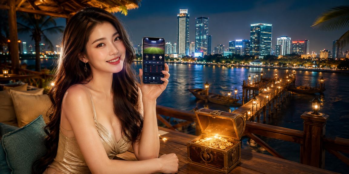 Người dùng trải nghiệm casino trên điện thoại di động tại bãi biển Hà Nội